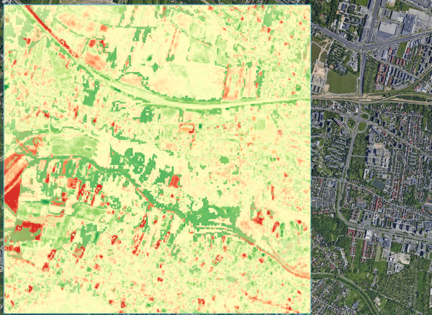 Biodiversity Index (BDI) map — Kraków 3×3 km, 2024